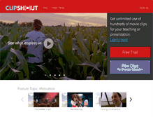 Tablet Screenshot of clipshout.com